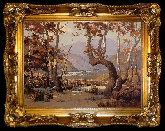 framed  Elmer Wachtel Golder Autumn,Cajon Pass, ta009-2